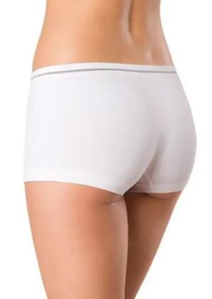 Calcinha Lupo Boxer - Loba - Branco - 41800 | Pau a Pique