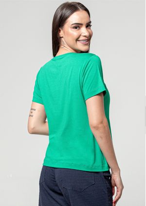 Blusa Pau a Pique Básica Viscolycra Verde