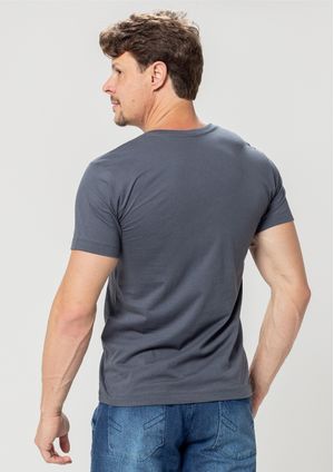 Camiseta Pau a Pique Masculina Chumbo