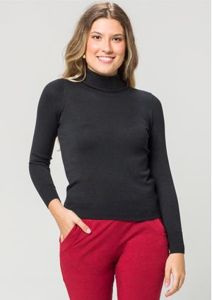 Blusa Cacharrel Pau a Pique m/l Modal Preto
