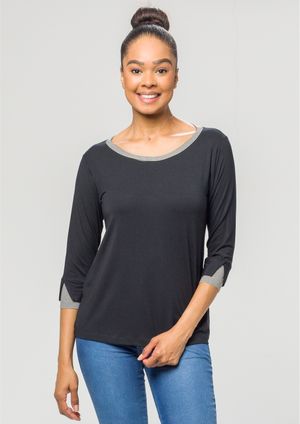 Blusa Pau a Pique Básica Preto
