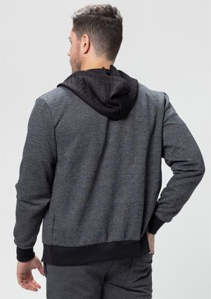Agasalho Moletom Capuz Pau a Pique Preto