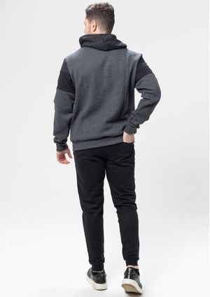 Calça Básica Moletom Pau a Pique Preto
