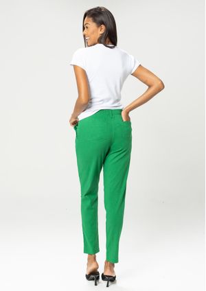 Calça Pau a Pique Linho Verde
