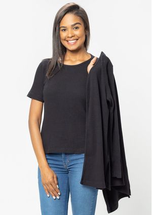 Twin Set 2pçs Pau a Pique m/l Preto