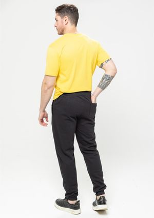 Calça Básica Pau a Pique Moletom Preto