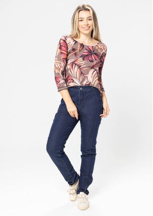 Calça Jeans Pau a Pique Básica Azul Escuro