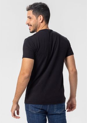 Baby Look Pau a Pique Básica Preto