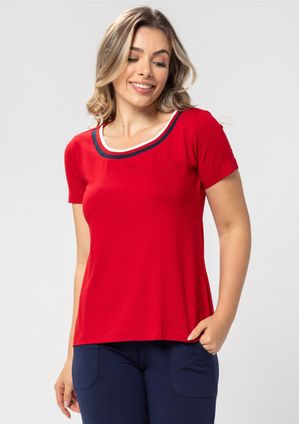 Blusa Pau a Pique Básica Vermelho