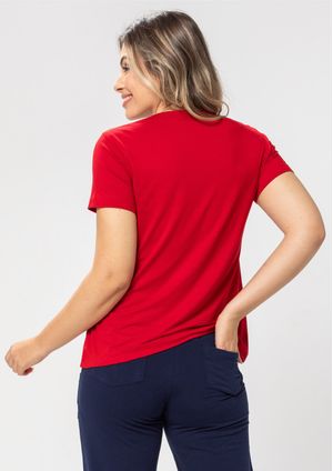 Blusa Pau a Pique Básica Vermelho