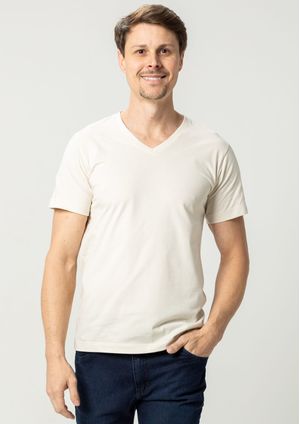 Camiseta Pau a Pique Masculina Off White