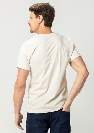 Camiseta Pau a Pique Masculina Off White