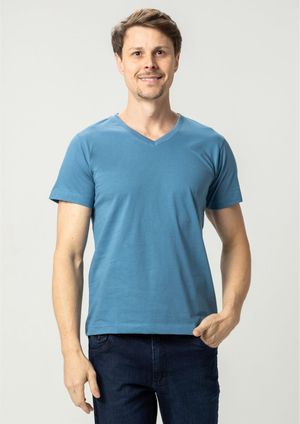 Camiseta Pau a Pique Masculina Azul