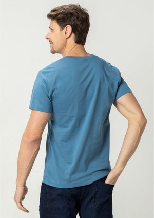 Camiseta Pau a Pique Masculina Azul
