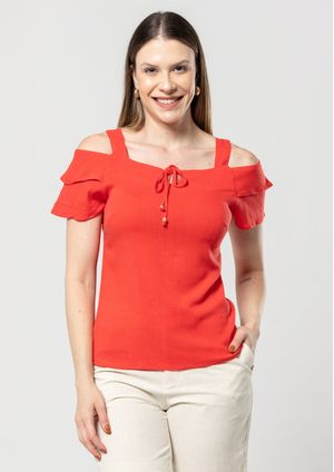 Blusa Pau a Pique Básica Vermelho