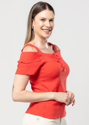 Blusa Pau a Pique Básica Vermelho