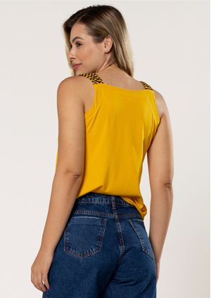 Regata Pau a Pique Básica Amarelo