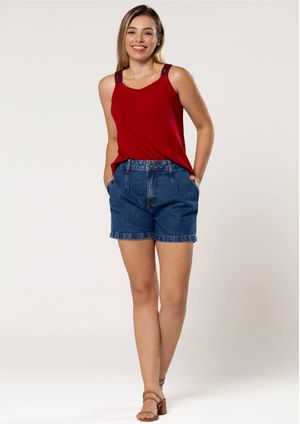 Shorts Básico Jeans Pau a Pique Azul Claro