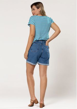 Shorts Básico Jeans  Pau a Pique Azul Claro