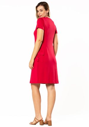 Vestido Pau a Pique Básico Vermelho