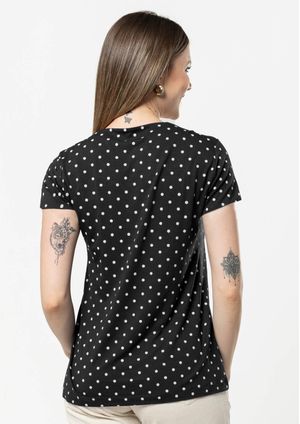 Blusa Pau a Pique Poá Preto