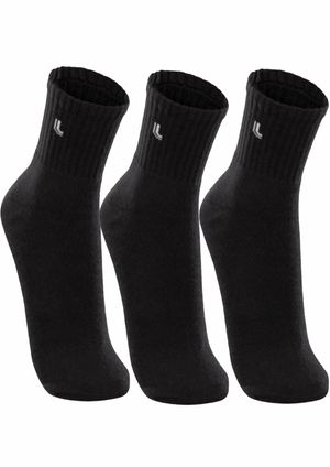Kit 3 Meias Cano Médio Lupo  - Preto - 03248 | Pau a Pique