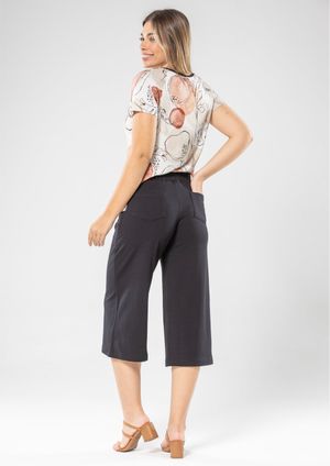 Pantacourt Pau a Pique Básica Preto