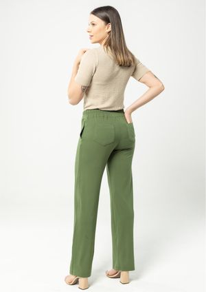 Calça Pau a Pique Básica Viscolycra Verde