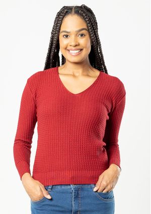 Blusa Modal Pau a Pique Manga Longa Cherry