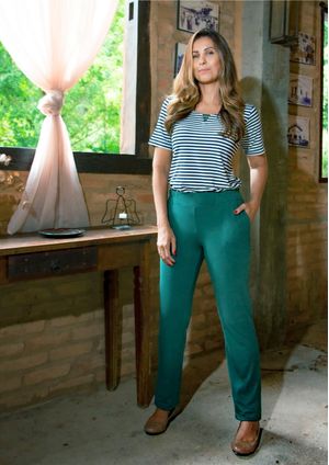 Calça Pau a Pique Moletinho Verde