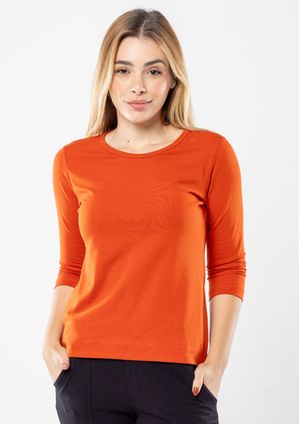 Blusa Pau a Pique Básica Telha