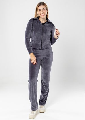 Calça Plush Pau a Pique Básica Cinza