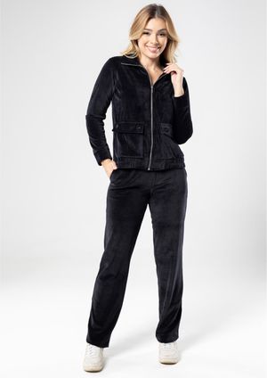Calça Plush Pau a Pique Básica Preto