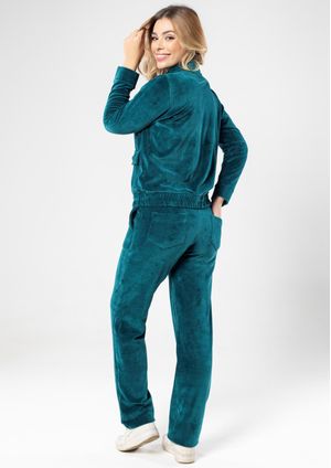 Calça Plush Pau a Pique Básica Verde