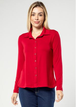 Camisete m/l Pau a Pique Básico Vermelho