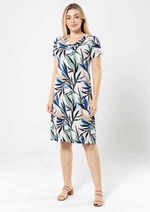 Vestido Estampado Verde