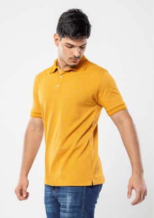 Camisa Pau a Pique Polo Mostarda