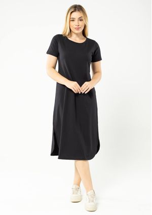 Vestido Pau a Pique Básico Preto