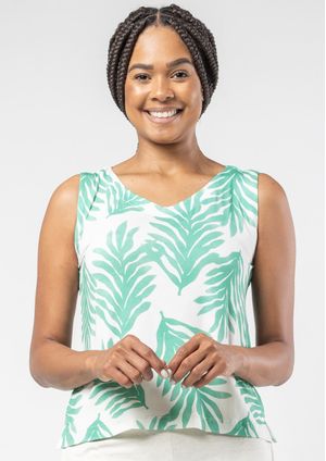 Regata Pau a Pique Estampada Verde