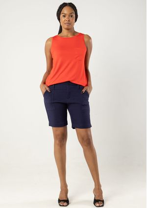 Shorts Pau a Pique Rustique Azul Marinho