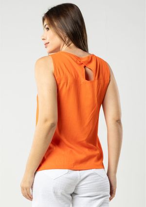 Regata Pau a Pique Viscose Laranja