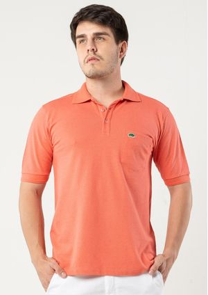 Camisa Pau a Pique Polo Coral