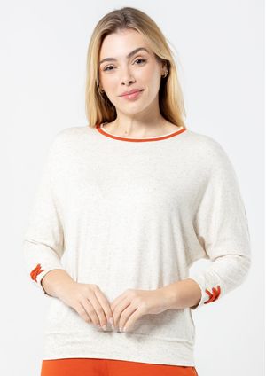 Blusa 3/4 Pau a Pique Básica Cru