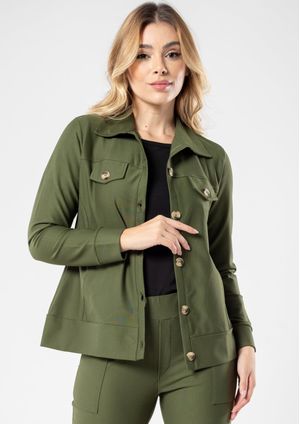 Jaqueta Pau a Pique Poliamida Verde