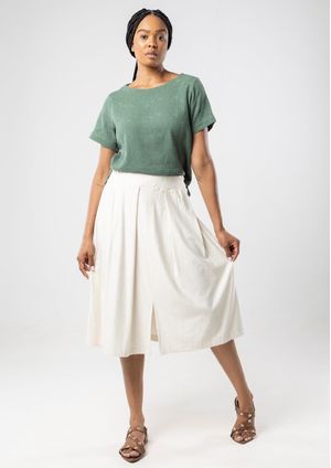 Saia Básica Pau a Pique Off White