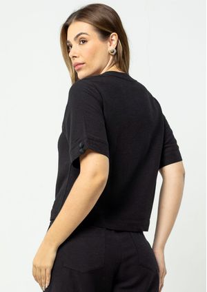 Camisa Básica Pau a Pique Básica Preto