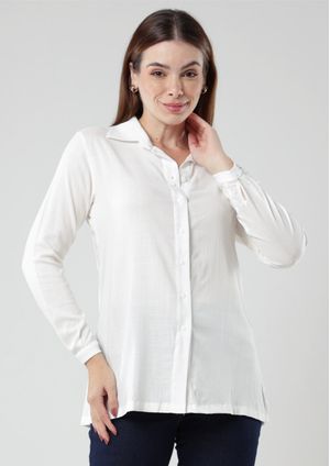 Camisa Básica Pau a Pique Básica Off White
