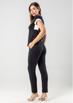 Calça Pau a Pique Moletinho Preto