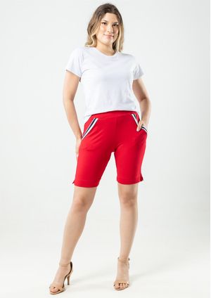 Shorts Pau a Pique Básico Vermelho