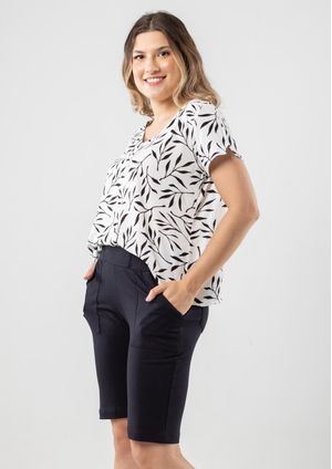 Bermuda Pau a Pique Básica Preto